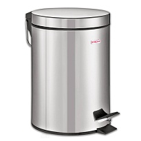 Ведро-контейнер для мусора (урна) с педалью LAIMA Classic, 12 л, зеркальное, нержавеющая сталь, со съемным внутренним ведром в Усинске