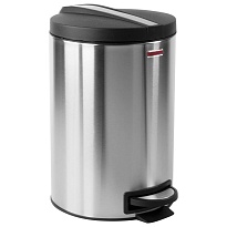 Ведро-контейнер для мусора (урна) с педалью LAIMA Modern, 12 л, матовое, нержавеющая сталь, со съемным внутренним ведром в Усинске