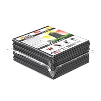 Мешки для мусора 160 л, серые, в пачке 10 шт., ПВД, 40 мкм, 900х1100 мм, i-Bag в Усинске