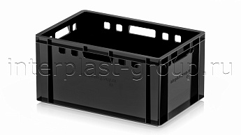 Ящик для мяса и колбасных изделий Е-3 черный в Усинске Ящик для мяса и колбасных изделий Е-3 черный в Усинске