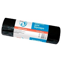 Мешки для мусора 240 л, черные, в рулоне 10 шт., ПВД 30 мкм, 1400х1120 мм, PACLAN Professional, 606336 в Усинске