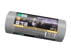 Мешки для мусора 240 л, ароматизированные, серые, в рулоне 10 шт., ПВД 40 мкм, 1500х1100 мм, СИЛАЧИ, sil240111101 в Усинске Мешки для мусора 240 л, ароматизированные, серые, в рулоне 10 шт., ПВД 40 мкм, 1500х1100 мм, СИЛАЧИ, sil240111101 в Усинске