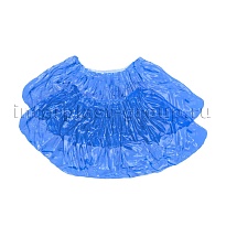 Бахилы голубые 2000 шт (1000 пар), 16 мкм, однослойные, с одной резинкой, Эконом в Усинске