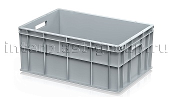Ящик для молока, мяса, овощей и фруктов сплошной серый в Усинске Ящик для молока, мяса, овощей и фруктов сплошной серый в Усинске