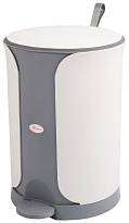 Контейнер для мусора Sтилъ с педалью 7 л серый 7 серый в Усинске Контейнер для мусора Sтилъ с педалью 7 л серый 7 серый в Усинске